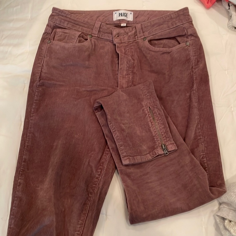 Paige purple corduroy jeans